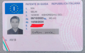 Class B Driving License
